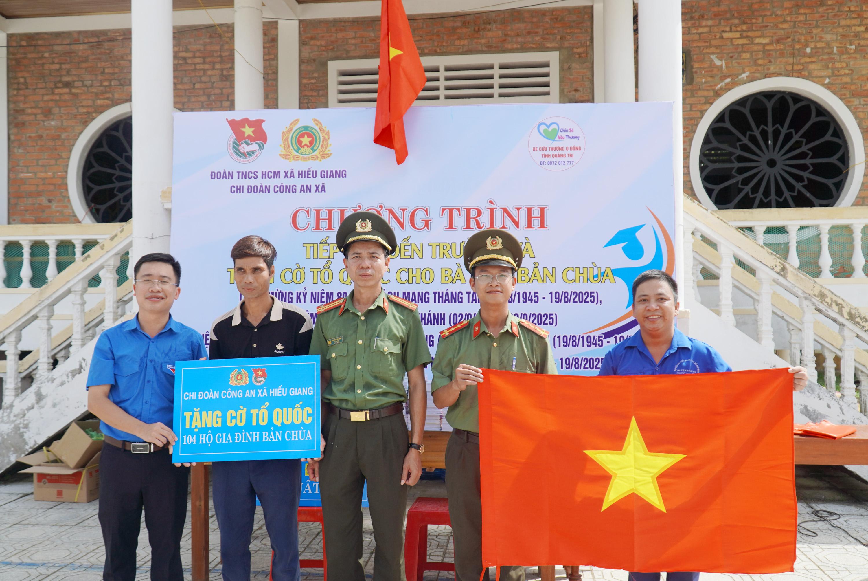 Chi đoàn Công an xã Hiếu Giang với nhiều hoạt động ý nghĩa