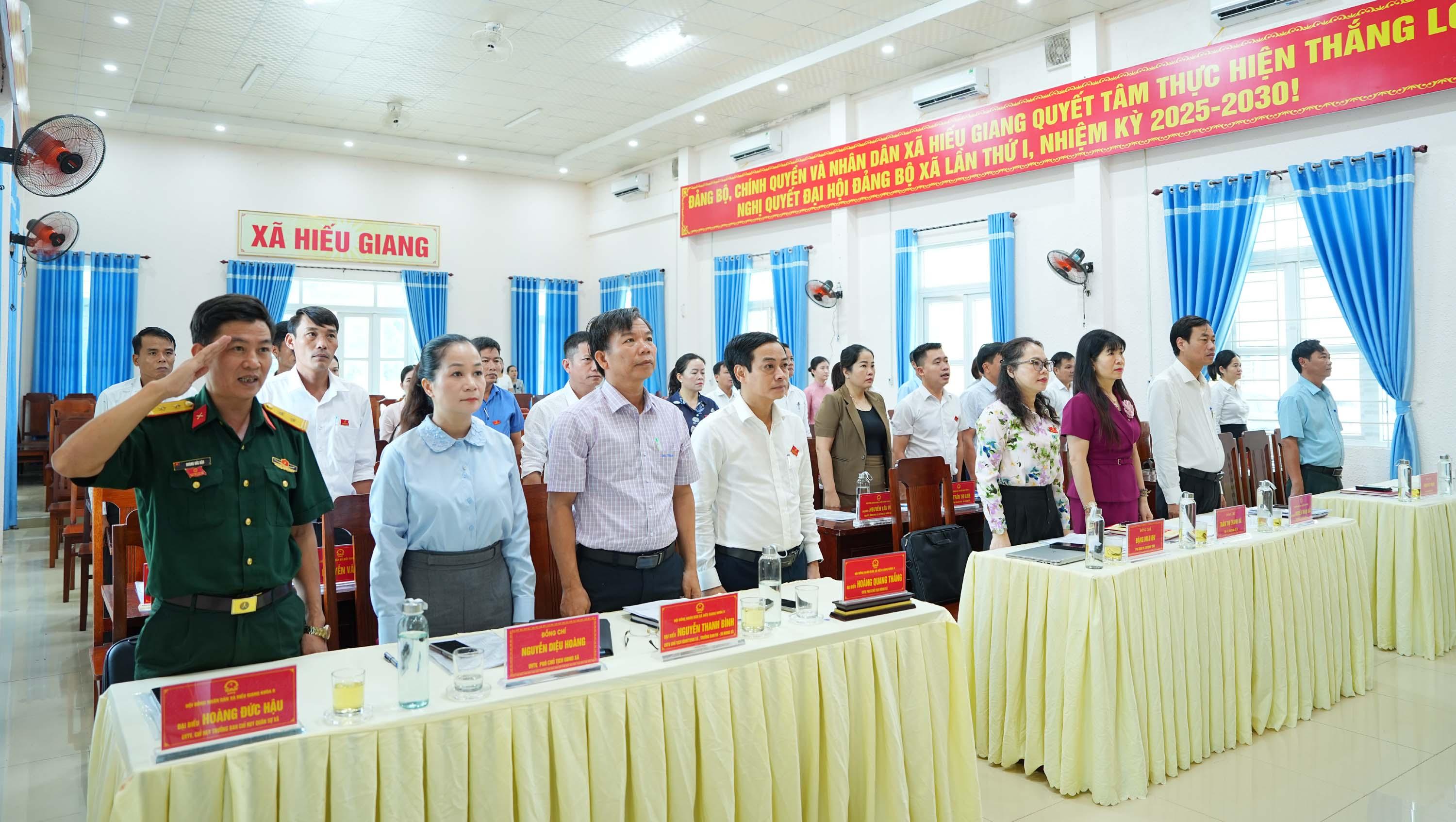 Hội đồng nhân dân xã Hiếu Giang tổ chức kỳ họp thứ tư (kỳ họp chuyên đề) khóa II, nhiệm kỳ 2026-2031