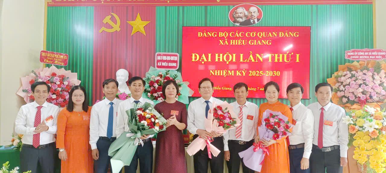 Đại hội Đảng bộ các cơ quan Đảng xã Hiếu Giang, nhiệm kỳ 2025-2030