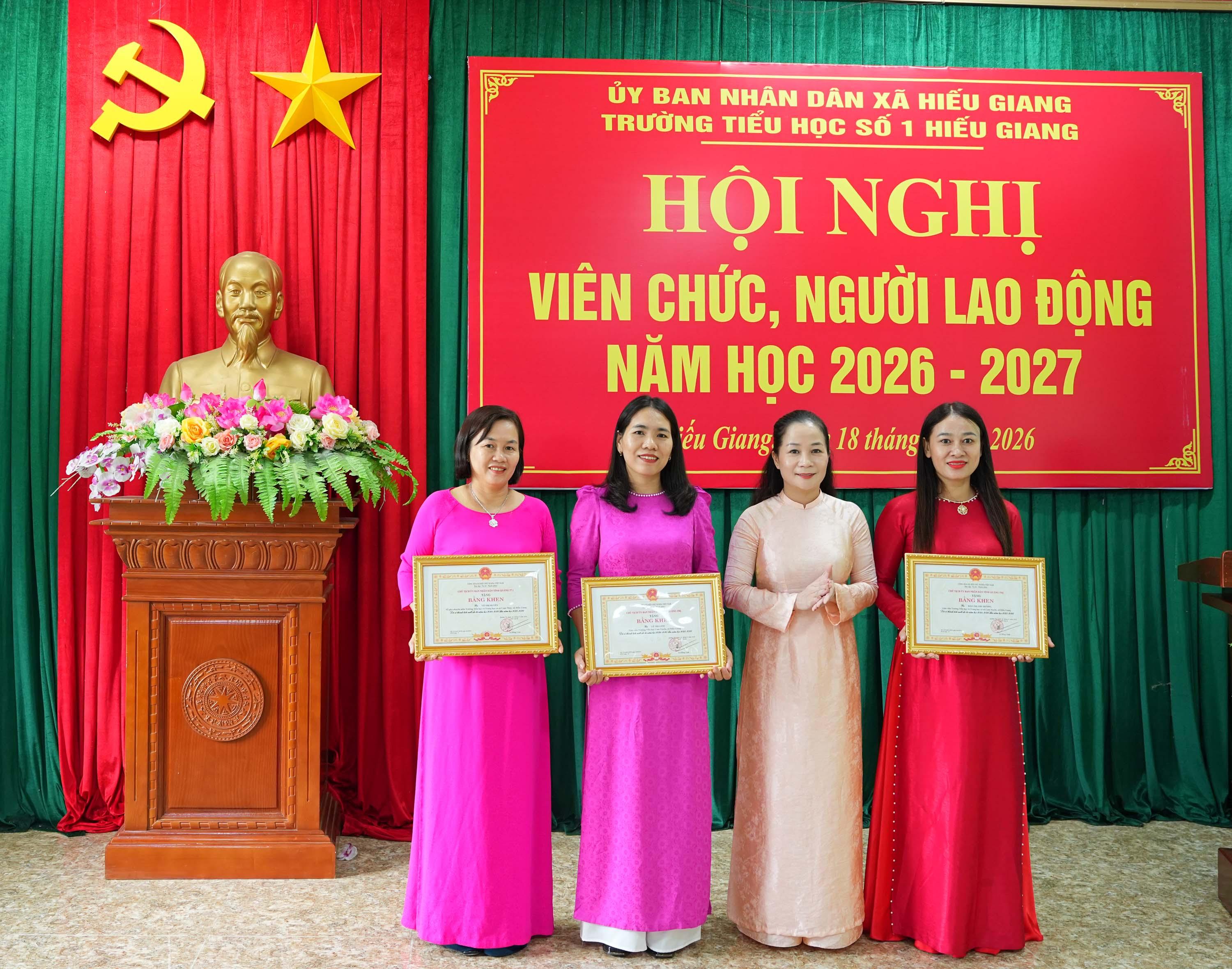 Trường Tiểu học số 1 Hiếu Giang phấn đấu hoàn thành thắng lợi nhiệm vụ năm học 2026-2027