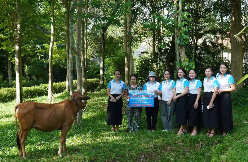 Phụ nữ xã Hiếu Giang giúp nhau phát triển kinh tế