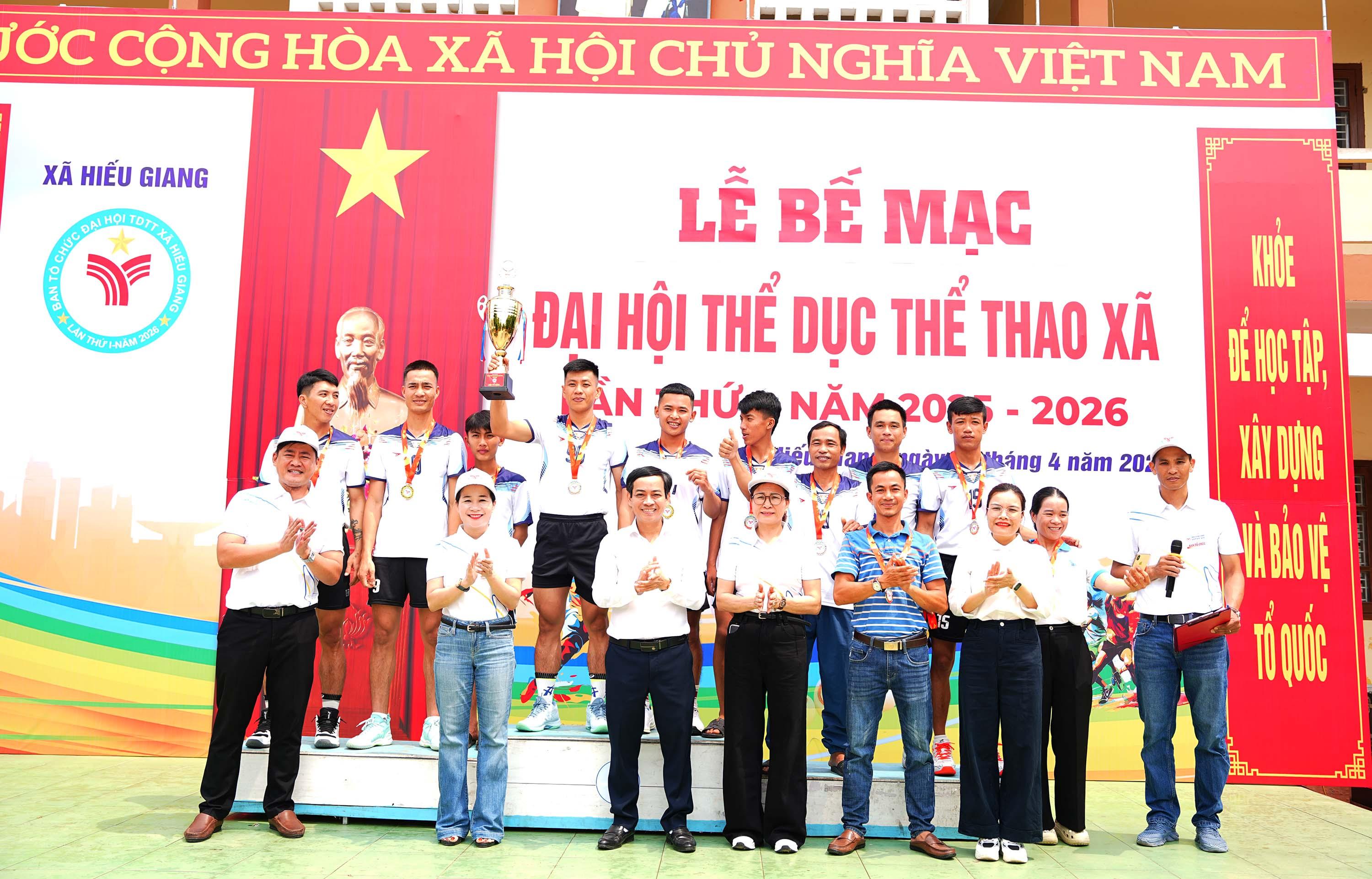 Bế mạc Đại hội thể dục thể thao xã Hiếu Giang lần thứ I, năm 2025–2026