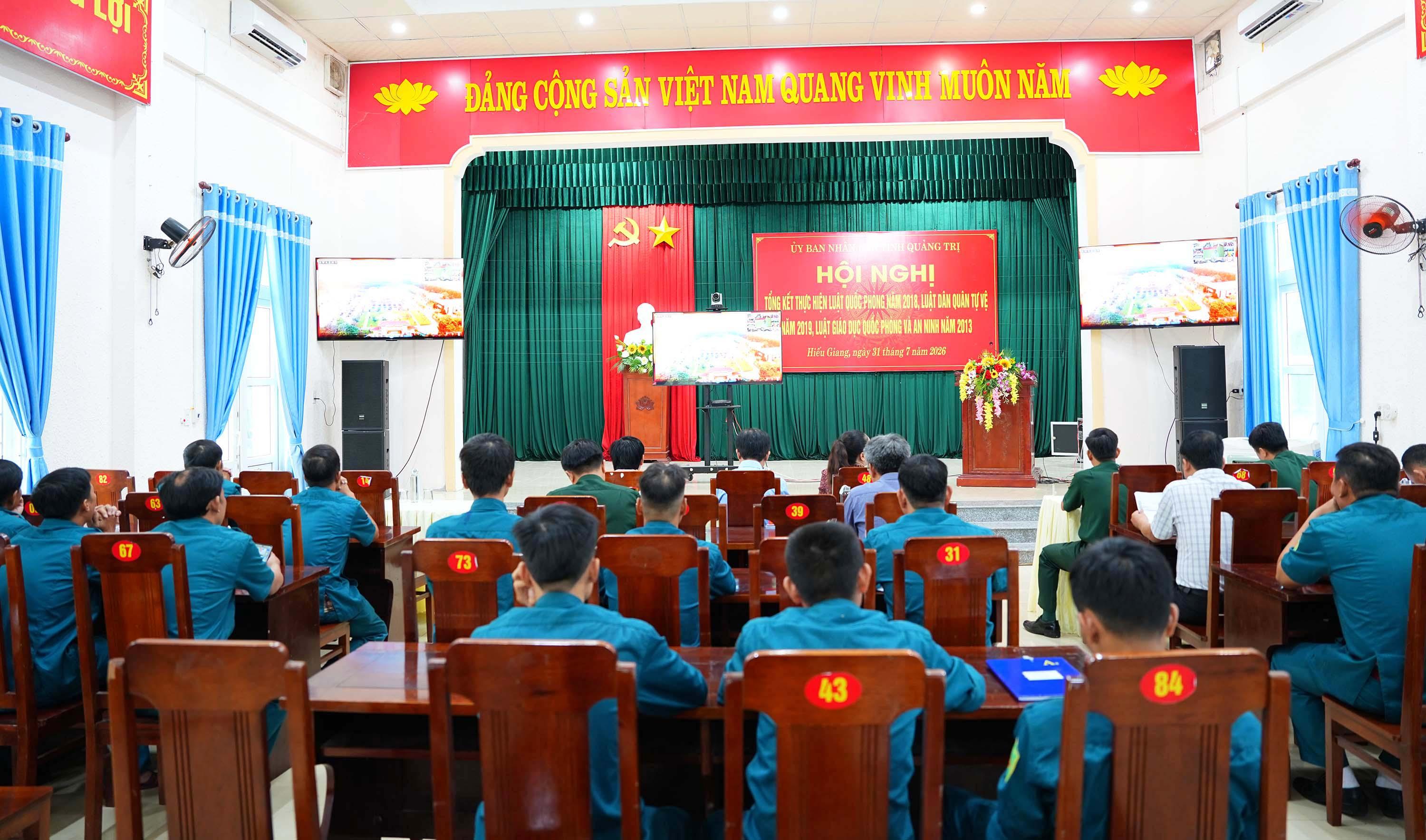 Tổng kết thực hiện Luật Quốc phòng năm 2018, Luật Dân quân tự vệ năm 2019 và Luật Giáo dục quốc phòng và an ninh năm 2013